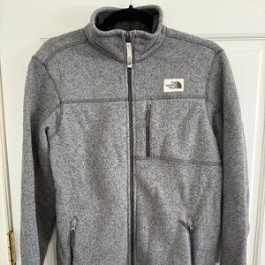 The Northface grey full zip fleece boys xl size (women's small)